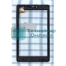 Сенсорное стекло (тачскрин) для Irbis TZ730, черное с рамкой