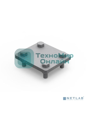 Соединитель полоса-полоса 25-40мм с разделит. пластиной 100х100мм ДКС NG3106