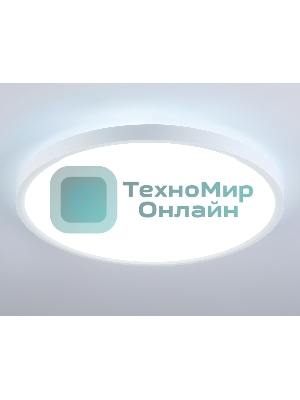 Потолочный светодиодный светильник Ambrella light FZ3005 WH белый IP44 33W+10W 6400+6400К D370*40 (Без ПДУ)