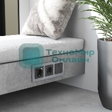 Рамка на 3 поста Senso (серебряный, стекло soft-touch) W0033106