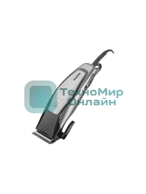 Машинка для стрижки волос Centek CT-2102 (черный/серый) 12 Вт, высококач.сталь, эргоном. дизайн, 4 насадки
