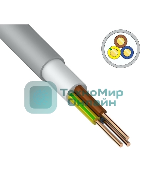 Кабель силовой медный NUM-J 3x1,5 мм² 100 м ГОСТ 31996-2012, ТУ 3520-015-38229892-2015