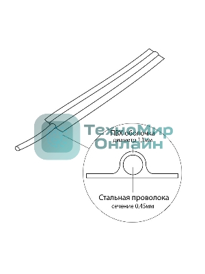 Проволока упаковочная в ПВХ Rexant 09-0102 черная, бухта 250 м