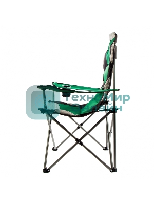Кресло складное Palisad Camping с подлокотниками и подстаканником 60x60x110/92 см