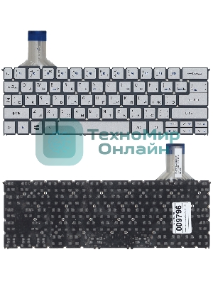 Клавиатура для ноутбука Acer Aspire S7-391 серебристая