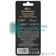 Кабель RITMIX RCC-424 Black Spring черный