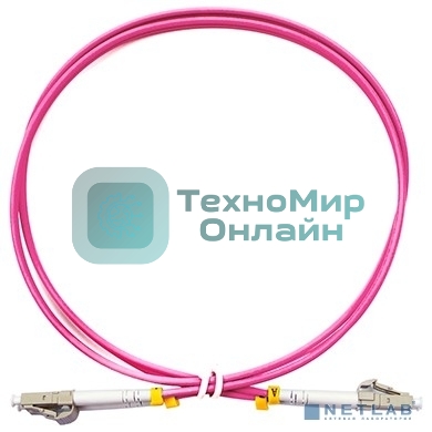 Шнур оптический Cabeus FOP-50-OM4-LC-LC-1,5m duplex LC-LC 50/125 мм OM4 1,5м LSZH