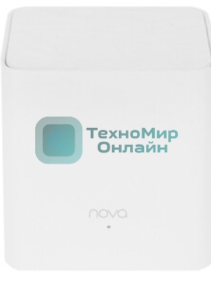 МаршрутизаторTenda nova MW3 (2 роутера) АС1200 Двухдиапазонная Wi-Fi Mesh система, 2 порта fast ethernet RJ45