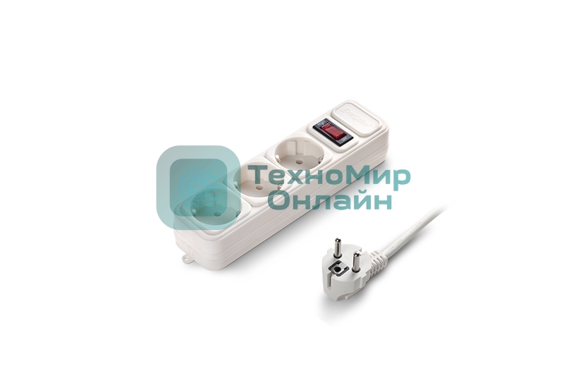 Сетевой фильтр ExeGate EX221184RUS SP-3-5W (3 розетки, 5 м, евровилка, белый)