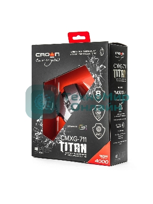 Мышь проводная Crown Gaming CMXG-711 черный, 4000 dpi, USB, кнопки - 8