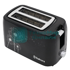 Тостер Sakura SA-7608BK 750 Вт, подогрев черн