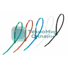 Хомут-стяжкa нeйлонoвая Rexant 300x4,8 мм, цветная, упаковка 25 шт.