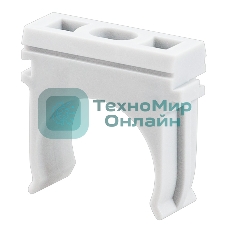 Крепеж-клипса для труб Rexant, Ø32 мм, серая, 100 шт./уп.