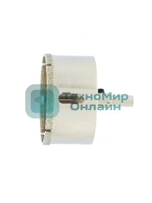 Сверло по керамической плитке и стеклу Сибртех, 55 х 55 мм, 6 гр.хв-к, с центр. сверлом