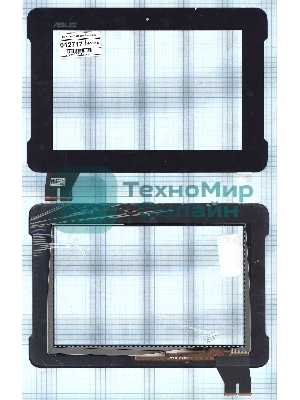 Сенсорное стекло (тачскрин) для Asus PadFone S (PF500KL) Station, черное