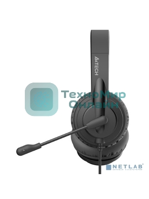 Гарнитура A4Tech HU-10 чёрный, проводная