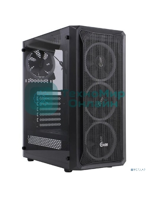 Корпус PowerCase Mistral Z4 Mesh LED, Midi-Tower, чёрный, 4 x 120 мм
