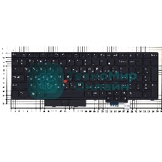 Клавиатура для ноутбука Lenovo ThinkPad T580 черная