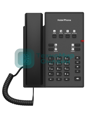 Телефон IP Fanvil H1-2 Wire черный
