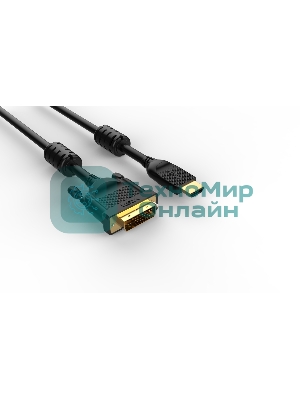 Кабель HDMI AM/DVI(24+1)M, 5м, CU, 1080P@60Hz, 2F, VCOM CG484GD-5M