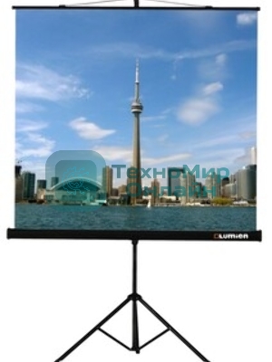 Экран на треноге Lumien 160x160см Eco View LEV-100105 1:1 напольный рулонный