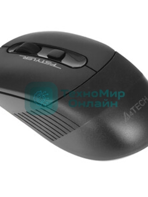 Мышь беспроводная A4Tech Fstyler FB10C черный/синий, 2000 dpi, радиоканал, Bluetooth, USB, кнопки - 4