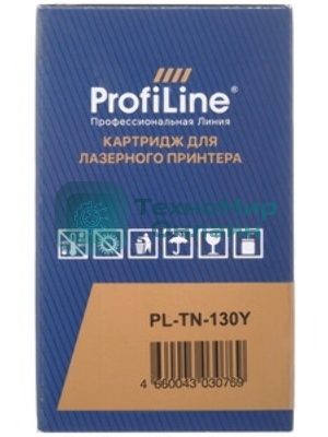 Картридж ProfiLine PL-TN-130Y для принтеров Brother DCP 9042CDN/9045CDN/9040CN/MFC/9840CDW/9440CN/HL/4040CN/4050CDN/4070C 1500 копий Yellow
