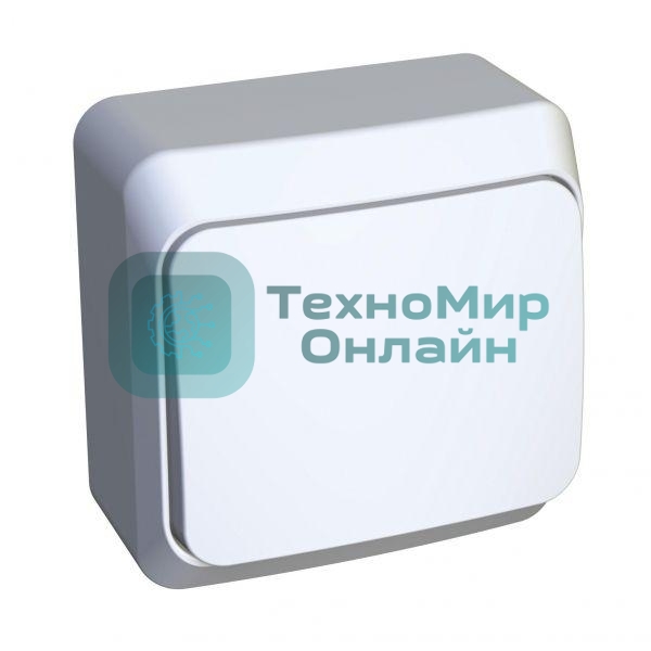 Переключатель 1-клавишный SE Этюд наруж Бел