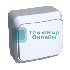 Переключатель 1-клавишный SE Этюд наруж Бел