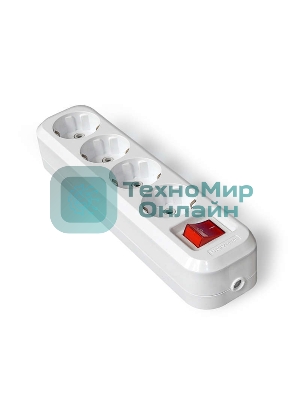 Колодка удлинителя 4-м с выкл. АВС-пл. с заземл. UNIVersal S304