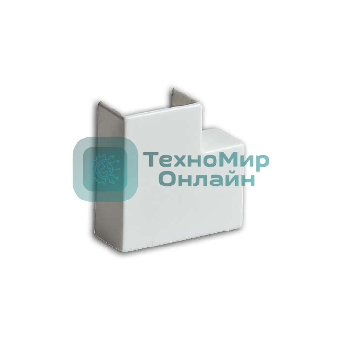 Угол плоский (поворот на 90град.) 15х10 бел. Рувинил ПВР-15х10