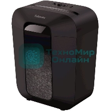 Шредер Fellowes PowerShred LX41 черный (секр.P-4)/перекрестный/8лист./17лтр./скрепки/скобы/пл.карты