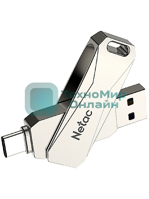 Флешка USB Netac U782C NT03U782C-128G-30PN dual USB 3.0+TypeC 128Gb, retail version