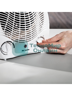 Тепловентилятор MTX FHS-2000, белый, 1000/2000 Вт, 25 м2, термостат