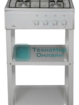 Плита газовая Flama AVG 1402 W белый,щиток, конфорок 4 шт, духовка 50 л, 50 см x 85 см x 58 см