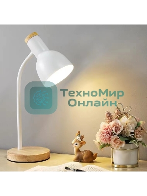 Светильник настольный СТАРТ CT84, E27, до 40Вт, 1,5м, белый