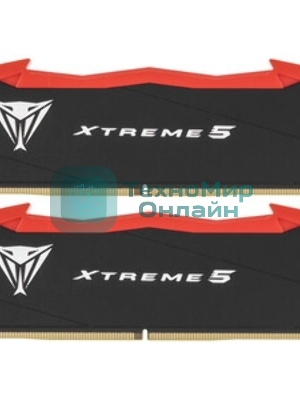 Оперативная память Patriot Viper Xtreme 5, DDR5, 48GB (2x24GB), 8200MHz, CL38, DIMM, с радиаторами, черный