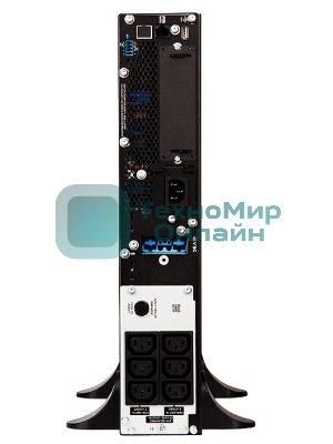 Источник бесперебойного питания APC Smart-UPS SRT, 1000VA/1000W, On-Line, Extended-run, Tower (Rack 2U convertible), черный