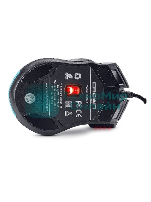 Мышь проводная Crown Gaming CMXG-711 черный, 4000 dpi, USB, кнопки - 8