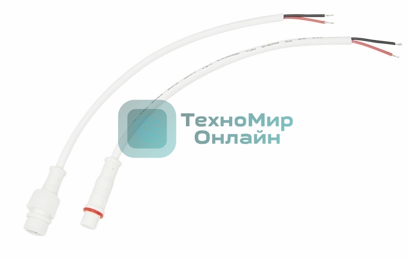 Соединительный кабель Rexant (2pin) герметичный (IP67) 2х0.35 мм² белый