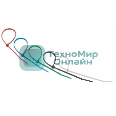 Хомут-стяжкa нeйлонoвая Rexant 200x3,6 мм, цветная, упаковка 25 шт.