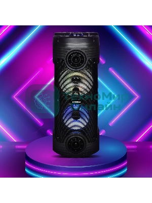 Минисистема Hyundai H-MC170 черный 80Вт/FM/USB/BT/SD/MMC