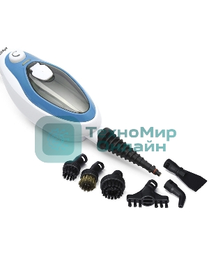 Швабра паровая Kitfort KT-1004-1 1500Вт голубой/белый