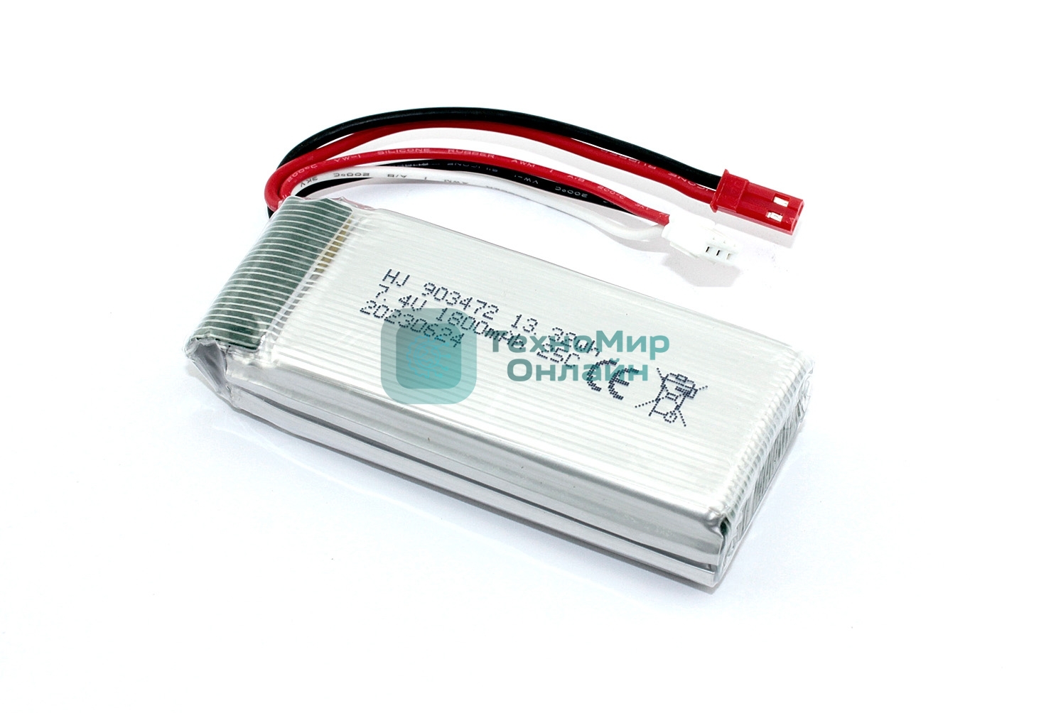 Аккумулятор Li-Pol 7.4V 903472 1800mAh JST