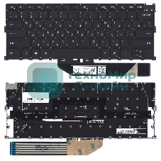 Клавиатура для ноутбука Dell XPS 13 9300 9310 9400 черная с подсветкой