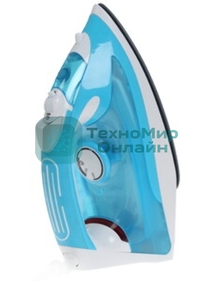 Утюг BBK ISE-2400 бирюзовый/белый, 2400 Вт, 35 г/мин, 140 г/мин, 280 мл