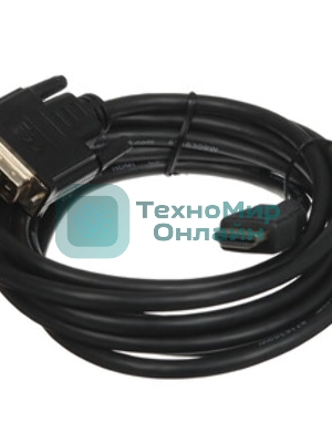 Адаптер (переходник) Gembird HDMI-DVI A-HDMI-DVI-1, 19M/19M, золотые разъемы, пакет