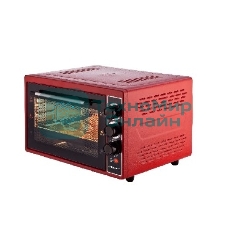 Электрическая плита Kraft КF-MO3804KR красный Мощность 1500(Вт),Объем 38(Л),Напряжение 220-240(В),Максимальная температура 320(°С),Внутренняя подсветка,Конвекция,Таймер отключения 90(Мин)