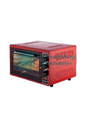 Электрическая плита Kraft КF-MO3804KR красный Мощность 1500(Вт),Объем 38(Л),Напряжение 220-240(В),Максимальная температура 320(°С),Внутренняя подсветка,Конвекция,Таймер отключения 90(Мин)