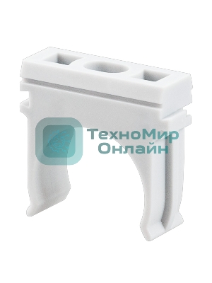 Крепеж-клипса для труб Rexant, Ø25 мм, серый, 100 шт./уп.